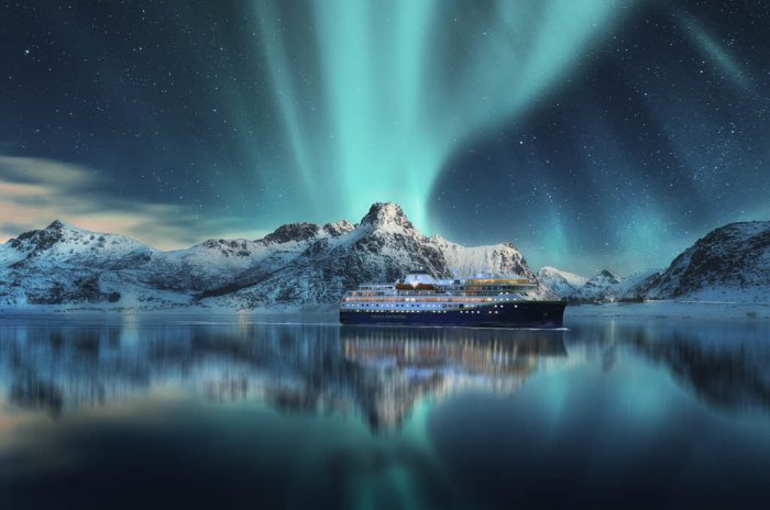 Norwegian havila lights cruises coast voyages fjord